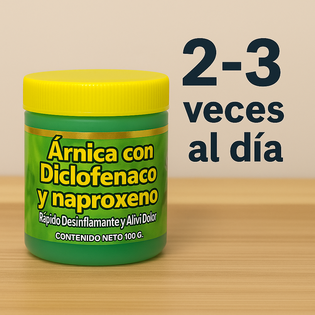 Arnica con Diclofenaco y Naproxeno 100gr F